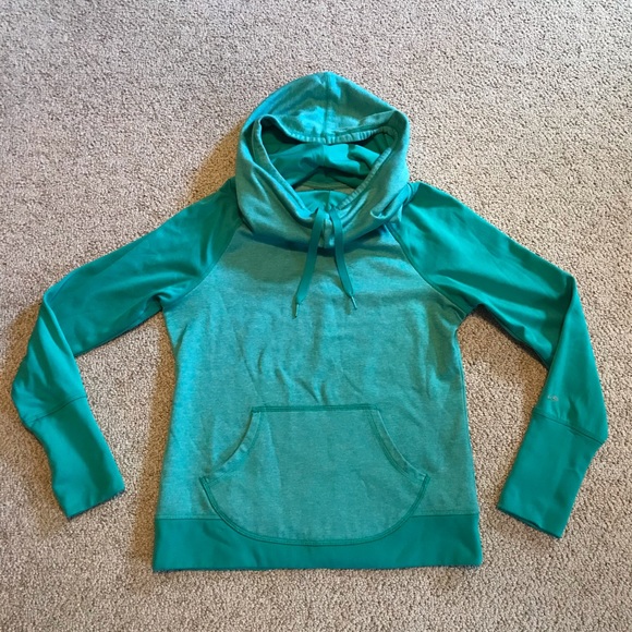 Champion Duo Dry Green Two Tone Hoodie, EUC, M - Picture 14 of 14